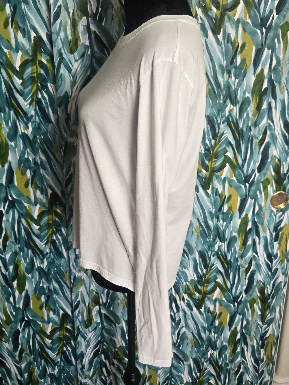 Quince Cotton Modal Relaxed Long Sleeve Tee - Picture 4 of 9